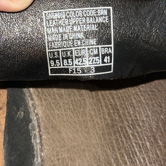 Sketchers Brown Phoenix Bird Leather Size 9.5 Men’s Slip On, Loafers F15-3 Eagle main image 4